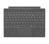 MoKo Tastiera Francese per Microsoft Surface PRO 7 Plus/PRO 7/PRO 6/PRO 5/4 / 3, AZERTY Francese Tastiera Bluetooth con Batteria Ricaricabile Integrata Type Cover Bluetooth Keyboard, Grigio Granuloso