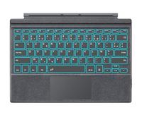 MoKo Tastiera Francese Compatibile con Microsoft Surface PRO 7 Plus/PRO 7/PRO 6/PRO 5/PRO 4/PRO 3, Tastiera Bluetooth AZERTY con Trackpad, Retroilluminazione LED a 7 Colori, Batteria Ricaricabile