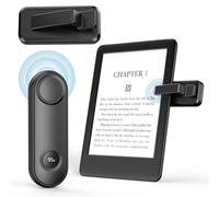 MoKo Telecomando Pagina Turner per Kindle Oasis Kobo eReaders, Clicker Page Turner per iPad/Tablet/Telefoni Lettura di romanzi Scattare foto, Telecomando Kindle RF con display di alimentazione, Nero