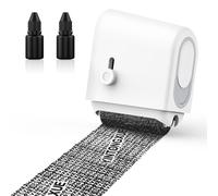 MoKo Timbri Antifurto, Timbro con Rullo, Timbro Autoinchiostrante, Timbro a Rullo Confidenziale Ricaricabile con 2 Ricariche d'inchiostro, Protezione di Privacy, Accessori per Azienda Ufficcio, Bianco