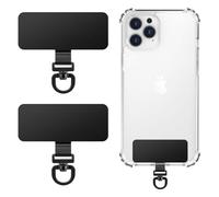 MoKo Toppa per cordino cellulare girevole 360°, set da 2, nero