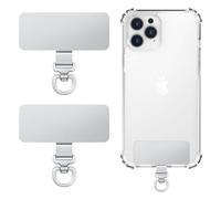 MoKo Toppa per cordino cellulare in metallo 360°, set da 2
