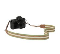 MoKo Tracolla Fotocamera, Tracolla Videocamera in Cotone con Fibbie Regolabili, Accessori Fotocamere, Videocamere Dim da 90 a 158 cm Tracolla per Fotocamere, Videocamere - Verde/Marrone/Beige