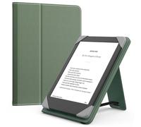 MoKo Universale Custodia per 6 Pollici Kindle eReader da Tablet, Kindle/Kobo Clara/Tolino/Pocketook/Sony E-Book Tablet, Custodia Leggera Folio con Cinghia da Mano e Cavalletto, Celadon
