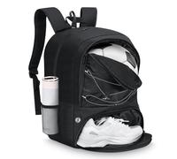 MoKo Zaino basket con scomparti per pallone e scarpe, nero