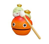 Moku Gyo Fish Drum, Traditional Zen Percussion, Hand-Carved Temple Block, 9x5.5x10.8cm Meditative Sound Instrument, Ideal for Yoga, Chanting and Musicians