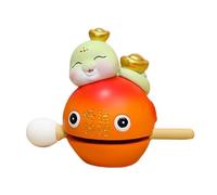 Mokugyo Fish Drum, Calming Resin Percussion Instrument, Cute Fish Temple Blocks for Desk Decoration, New Year, Meditazione, Rilassamento, Stress Relief