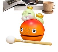 MOKUGYO FISH DRUM, STRUMENTO MOKUGYO - Zen Drum - Fish Snake di Capodanno Mokugyo Desktop Ornament Desktop Strument decorativo per la scrivania