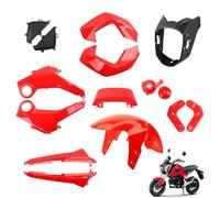 Mokuo Kit Carenatura Moto Compatibile con Honda Grom MSX 125 2013-2016 Colore Rosso