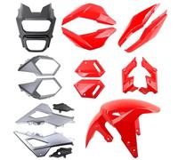 Mokuo Kit Carenatura Moto Compatibile con Honda Grom MSX 125 2017-2020 Rosso