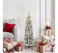 Mokuyary Albero di Natale artificiale con 150 LED con supporto verde, 120 cm, facile da montare, per soggiorno e feste, tipo 4