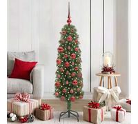 Mokuyary Albero di Natale artificiale con 150 LED con supporto verde, 150 cm, facile da montare, per soggiorno e feste, tipo 12