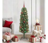 Mokuyary Albero di Natale artificiale con 150 LED con supporto verde, 150 cm, facile da montare, per soggiorno e feste, tipo 5