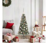 Mokuyary Albero di Natale artificiale con 150 LED verde, 55 x 55 x 120 cm, facile da montare, per soggiorno, casa e feste, tipo 7