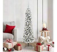 Mokuyary Albero di Natale artificiale con 150 LED verde e bianco, 150 cm, facile da montare, per soggiorno, casa e feste, tipo 4