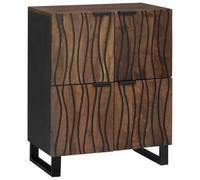 Mokuyary Armadi e scaffali per archiviazione multimediali, colore marrone, 60 x 33,5 x 75 cm, credenza con 4 ante