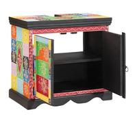 Mokuyary Armadietto per lavabo, marrone, 60 x 35 x 55 cm, in legno massiccio, mango, mobili da bagno moderni e indipendenti