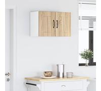 Mokuyary Armadio da cucina, 2 pezzi di rovere Sonoma, 30 x 31 x 40 cm, in legno da appendere alla parete, armadi sospesi, armadi, modello 2 armadi da parete (1 porta)