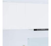 Mokuyary Armadio sospeso con porta, 2 pezzi, bianco, 30 x 31 x 80 cm, in legno da parete, da bagno, modello 2 x armadi sospesi (1 porta), larghezza 30 cm, altezza 80 cm