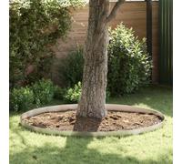 Mokuyary Bordatura per prato, 4 pezzi, argento, 450 x 0,05 x 15 cm, bordo da giardino, recinzione da erba, montaggio facile per massello, orto, vialetto, prato aiuola -C