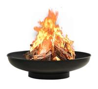 Mokuyary Camino 80 cm Acciaio Braciere, Fuoco Multifunzionale Camino Esterno per Giardino, Riscaldamento, Terrazza, Campeggio -A