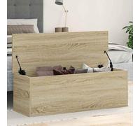 Mokuyary Cassapanca in legno di rovere Sonoma, 102 x 35 x 35 cm, con vano portaoggetti per corridoio, camera da letto, soggiorno