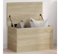 Mokuyary Cassapanca in legno di rovere Sonoma, 60 x 35 x 35 cm, con vano portaoggetti per corridoio, camera da letto, soggiorno