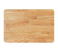 Mokuyary Controsoffitto da bagno marrone chiaro, 60 x 40 x 1,5 cm, in legno trattato, piano di ricambio per il bagno