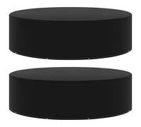 Mokuyary Copertura per mobili da giardino, 2 pezzi, 10 occhielli, 205 x 90 cm, antivento, per tavolo da giardino, gruppo di sedute, mobili da terrazza, mobili in rattan