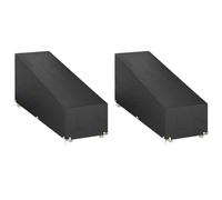 Mokuyary Coperture per lettini, 2 pezzi, 12 occhielli, 200 x 65 x 35/60 cm, per sedia a sdraio