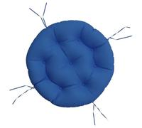 Mokuyary Cuscino rotondo blu reale Ø 60 x 11 cm in tessuto Oxford per sedia da esterno confortevole mobili cuscino per sedie, per prendere il sole, terrazza, giardino, interni ed esterni