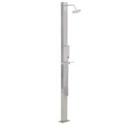 Mokuyary Doccia esterna in acciaio inox diritto, Doccia da giardino per campeggio, giardino, piscina, all'aperto