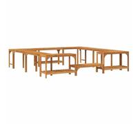 Mokuyary Entourage - Vasca idromassaggio, 255 x 255 x 55,5 cm, colore: Marrone | per Piscina Fuori Terra, Contorno Spa