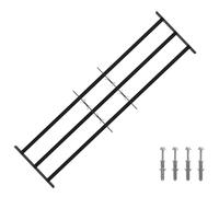 Mokuyary Griglia di sicurezza per finestre con 3 ringhiere, 3 pezzi, 93-174 cm, per balcone, piano terra, finestra della cantina, griglia antifurto 93-174 cm