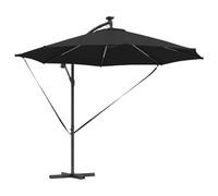 Mokuyary Ombrellone 294x294x248 cm Poliestere e Alluminio Nero Giardino