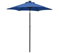 Mokuyary Ombrellone da giardino con luci LED blu azzurro alluminio balcone