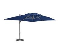 Mokuyary Ombrellone da giardino in alluminio blu azzurro
