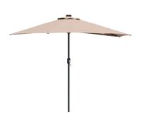Mokuyary Ombrellone da giardino verde 294x150x224 cm poliestere e acciaio balcone
