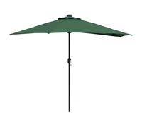 Mokuyary Ombrellone da giardino verde 294x150x224 cm poliestere e acciaio balcone