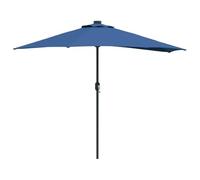 Mokuyary Ombrellone da giardino verde 294x150x224 cm poliestere e acciaio balcone