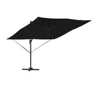 Mokuyary Ombrellone Roma Nero 286x284x265 cm Alluminio e Poliestere Giardino