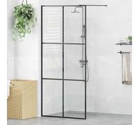 Mokuyary Pannello doccia per cabina doccia con vetro temperato trasparente, 90 x 195 cm, parete doccia per cabina doccia, Walk in doccia, parete divisoria in vetro per bagno