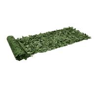Mokuyary Paravento per balcone con foglie verde scuro, 200 x 75 cm, copertura per balcone, protezione dal vento opaca per giardino, terrazza, esterno