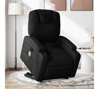 Mokuyary Poltrona reclinabile per massaggio elettrico Nero Tessuto Poltrona Relax Sedile Sedia per Relax Soggiorno Casa Ufficio Camera da Letto -D