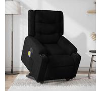 Mokuyary Poltrona reclinabile per massaggio elettrico Nero Tessuto Poltrona Relax Sedile Sedia per Relax Soggiorno Casa Ufficio Camera da Letto -K