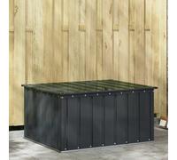 Mokuyary Scatola portaoggetti da giardino, 101 x 82 x 50 cm, in acciaio, scatola per cuscini, per esterni, interni, giardino, balcone o terrazza