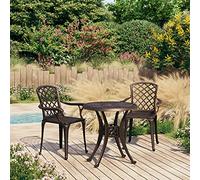 Mokuyary Set Bistro 3 pezzi Alluminio Casting Bronzo Mobili C