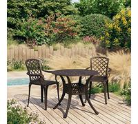 Mokuyary Set Bistro 3 pezzi Alluminio Casting Bronzo Mobili E