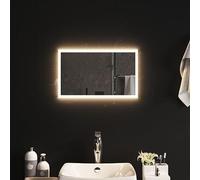 Mokuyary Specchio da bagno a LED, 30 x 50 cm, con illuminazione e interruttore touch