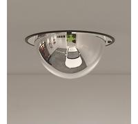 Mokuyary Specchio da traffico bombato Ø 30 cm in acrilico, specchio traffico di sicurezza stradale, grande angolo specchio di traffico per garage, vialetto, aiuto al parcheggio